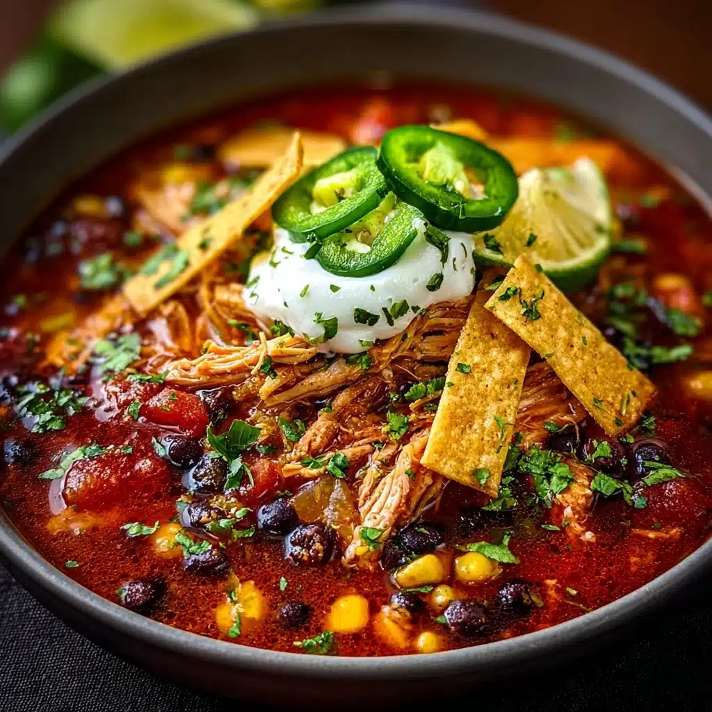 Slow Cooker Chicken Tortilla Soup Recipe - Recipe Image