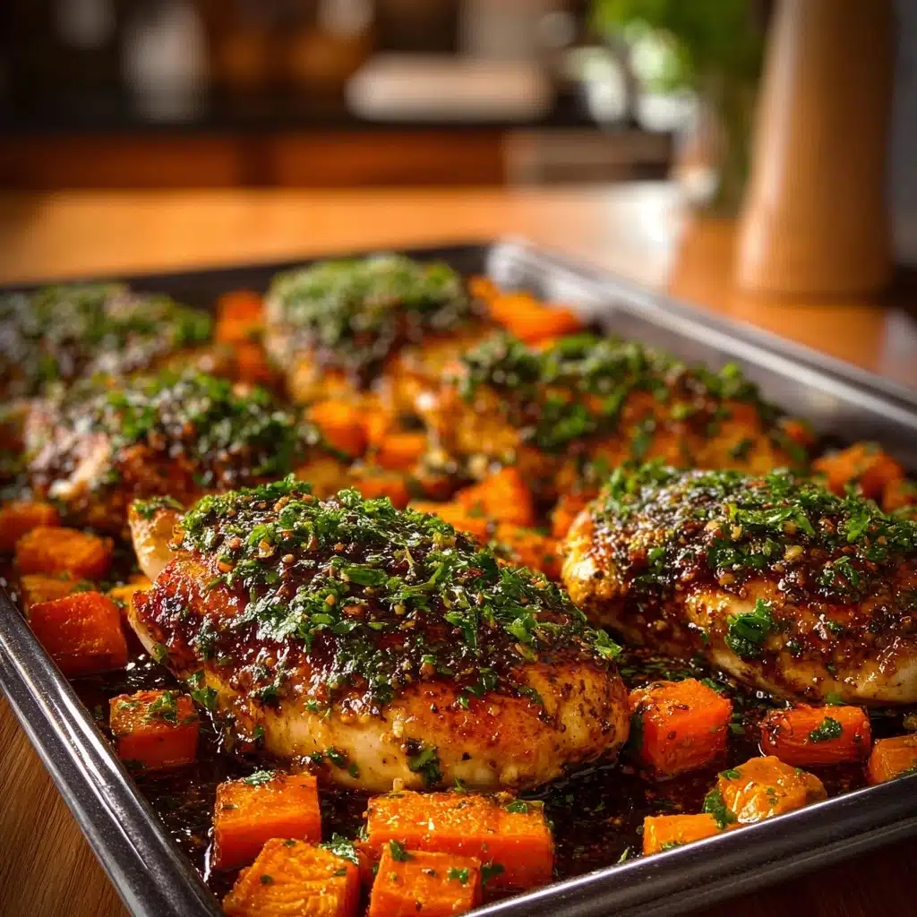 azed Chicken with Roasted Sweet Potatoes Recipe - Recipe Image