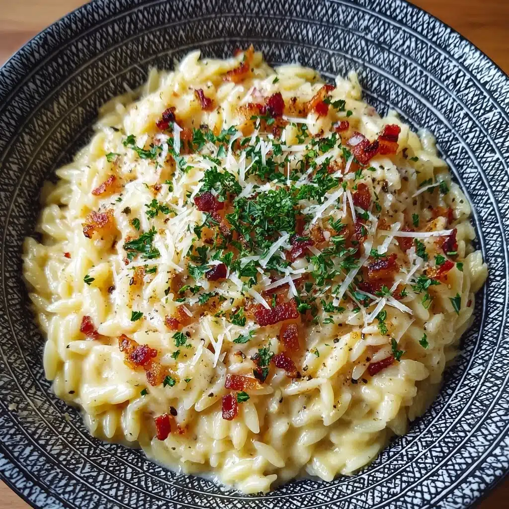 Creamy Roasted Garlic Orzo Recipe