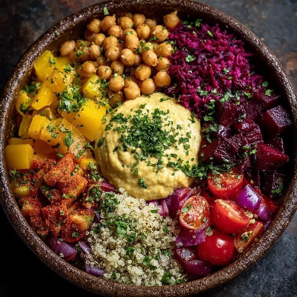 Roasted Beet & Chickpea Mediterranean Bowl Recipe - Recipe Image