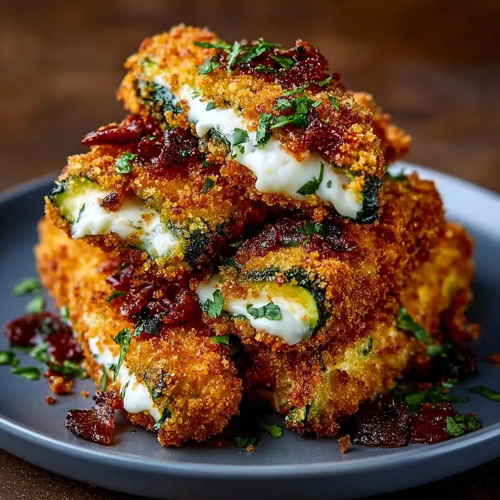 Crispy Stuffed Fried Pickles Recipe - Recipe Image