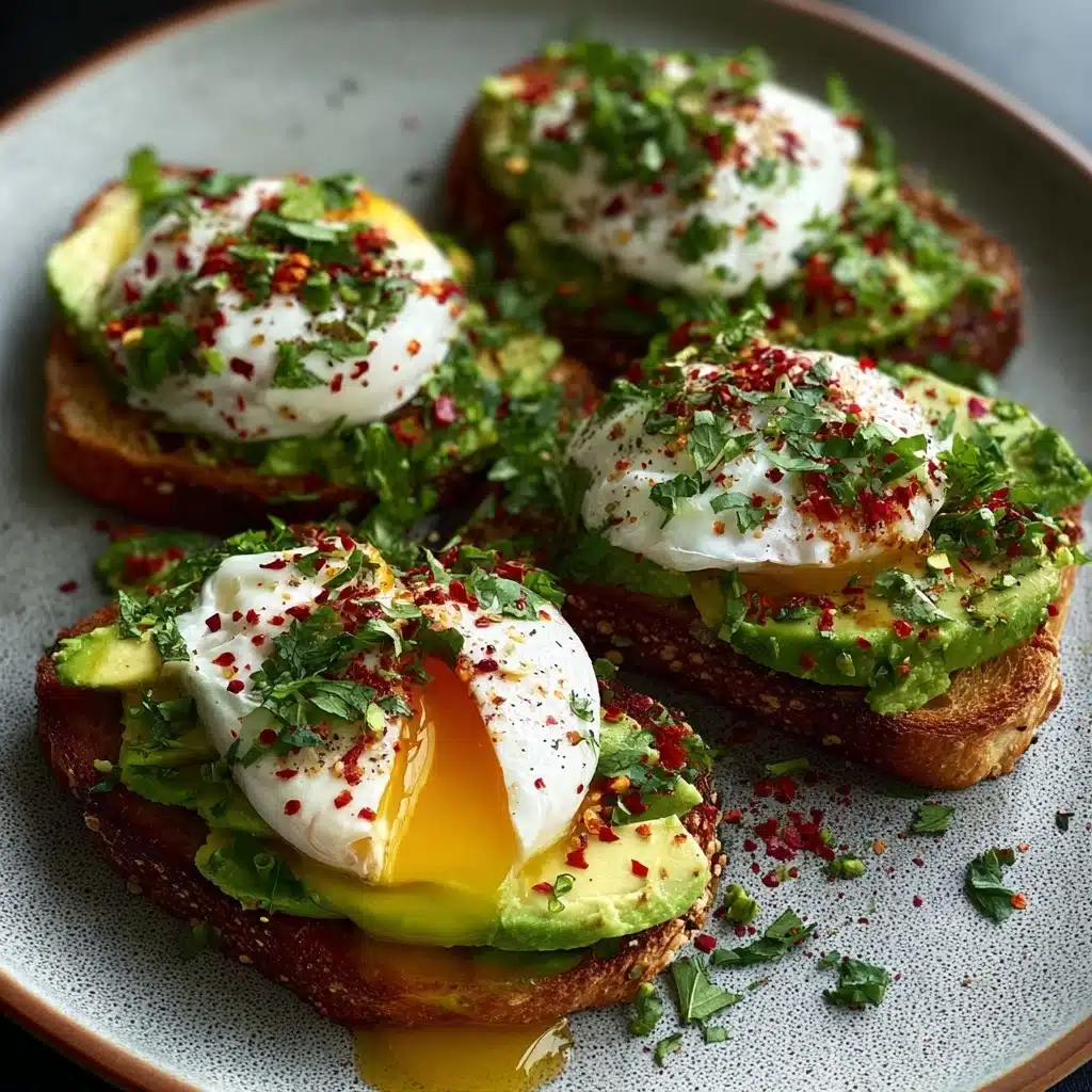 Burrata & Avocado Toasts with Chili Honey & Fresh Herbs Recipe