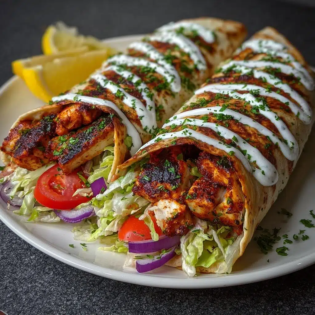 Greek Chicken Souvlaki Bowls with Roasted Garlic Feta Sauce Recipe - Recipe Image