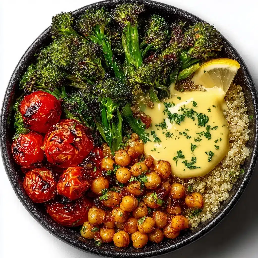 Roasted Broccoli & Chickpea Tahini Bowl Recipe