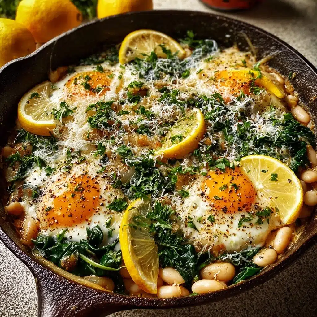 Creamy Lemon White Bean Skillet Recipe - Recipe Image