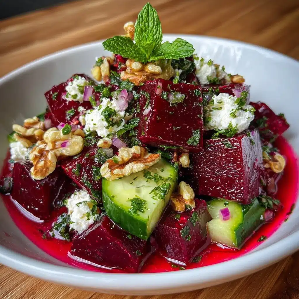 Vibrant Beet Salad with Feta and Cucumber Recipe - Recipe Image