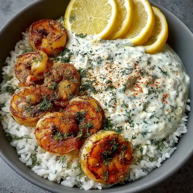 Lemon Yogurt Shrimp with Rice Recipe