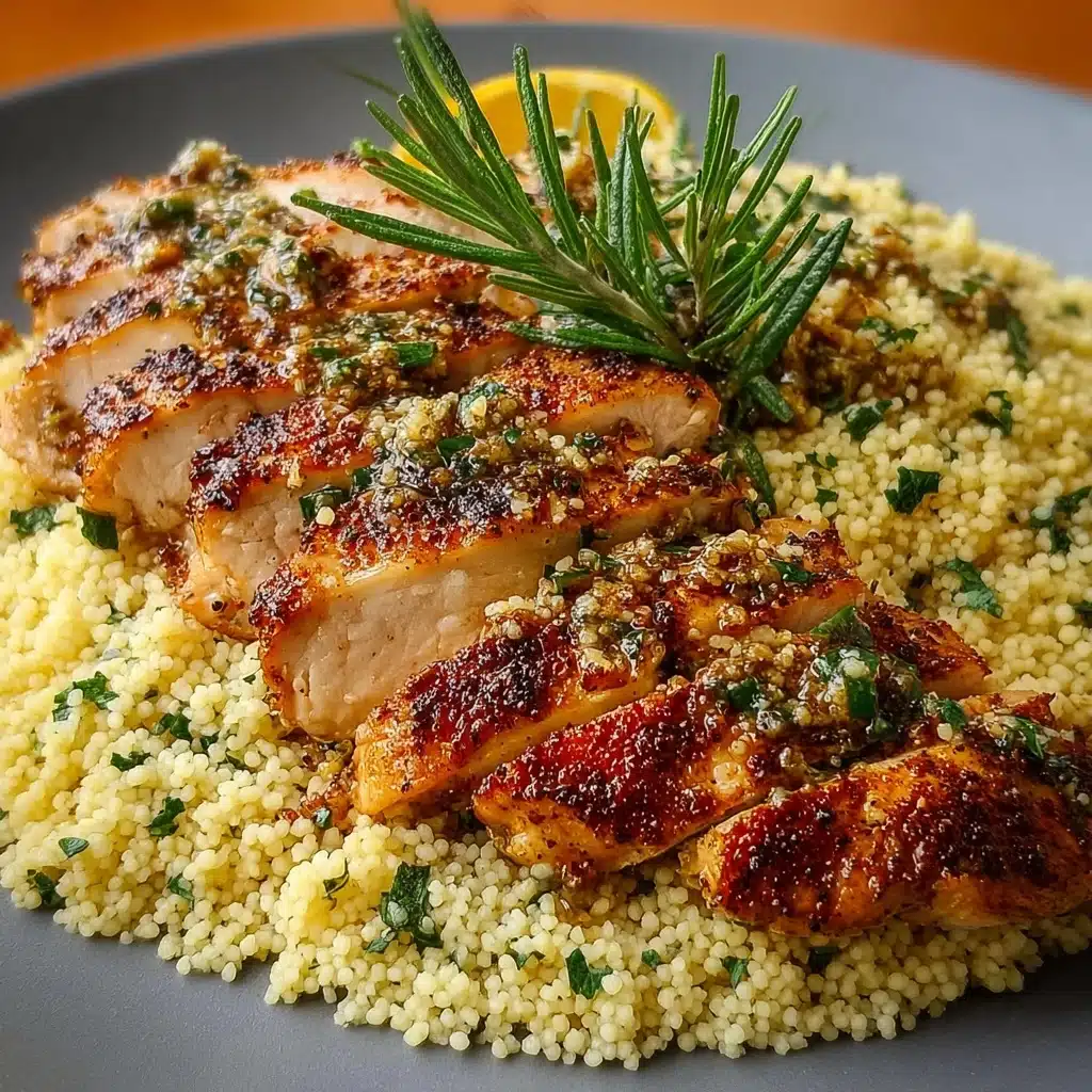 Garlic Herb Chicken with Couscous Recipe - Recipe Image