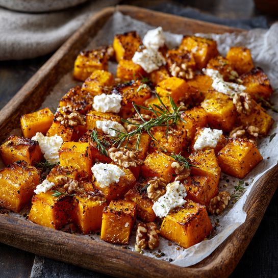 & Sweet Potato with Feta & Walnut Crunch Recipe - Recipe Image