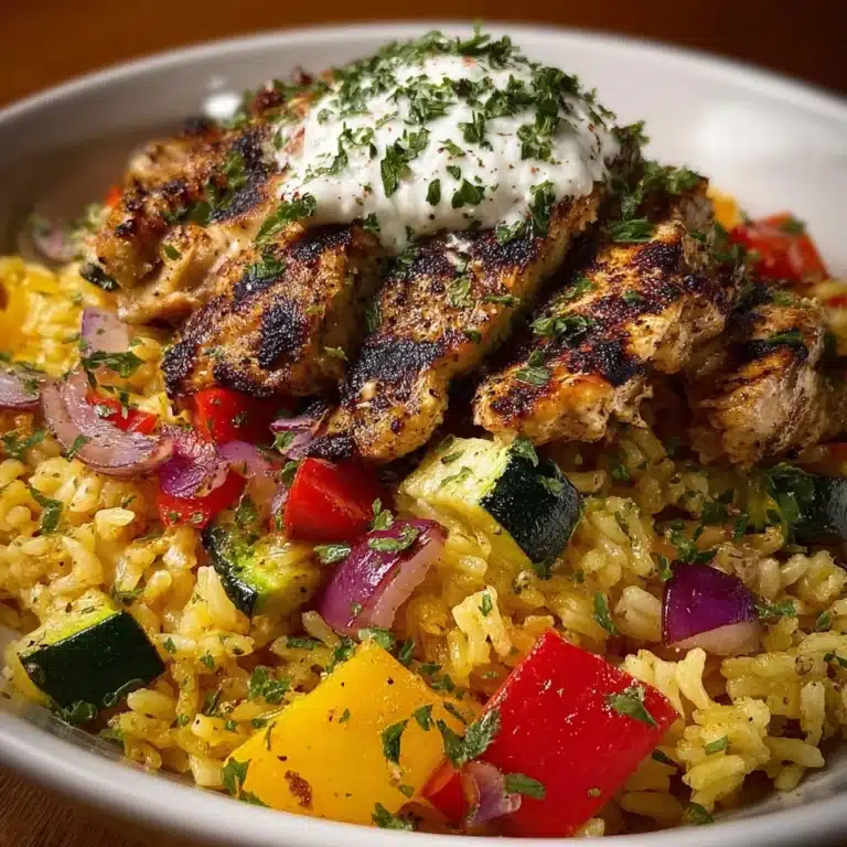 with Roasted Veggies & Feta Yogurt Sauce Recipe