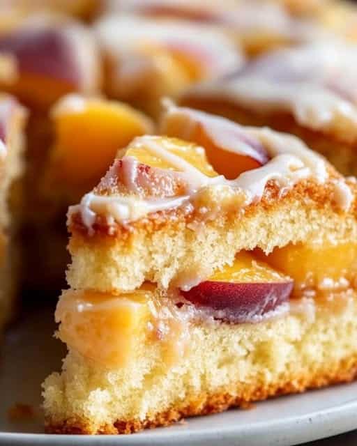 Peach Sour Cream Cake Recipe