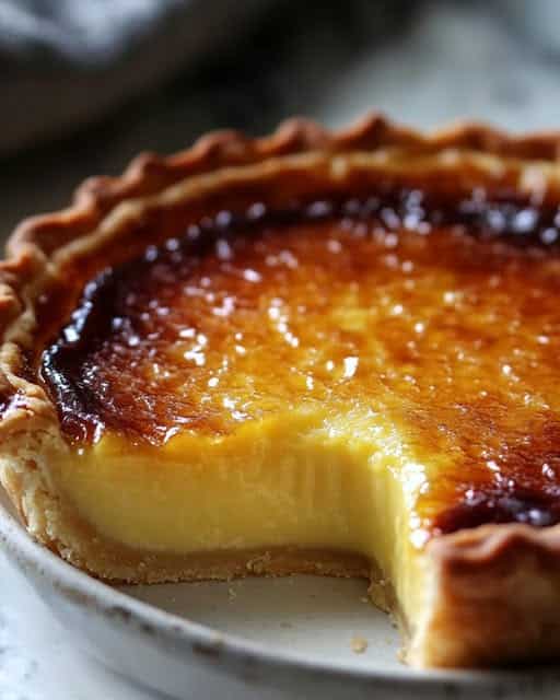 Authentic French Crème Brûlée Tart Recipe - Recipe Image