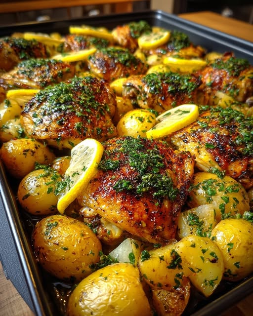 Greek Lemon Chicken & Potatoes Recipe