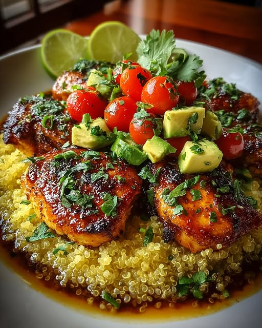 cado Quinoa Stack with Lime Garlic Sauce Recipe - Recipe Image