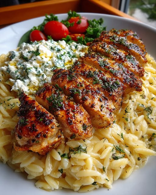 Greek Chicken Souvlaki Bowls with Garlic Sauce Recipe - Recipe Image