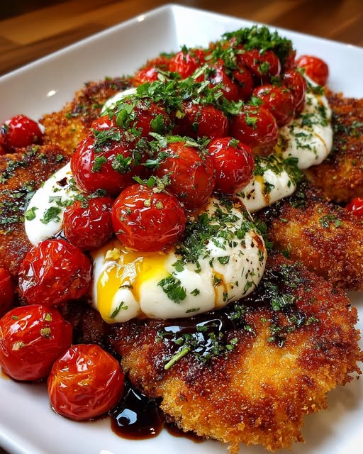 with Roasted Tomato and Burrata Topping Recipe