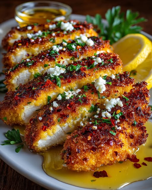 Crispy Hot Honey Feta Chicken Recipe