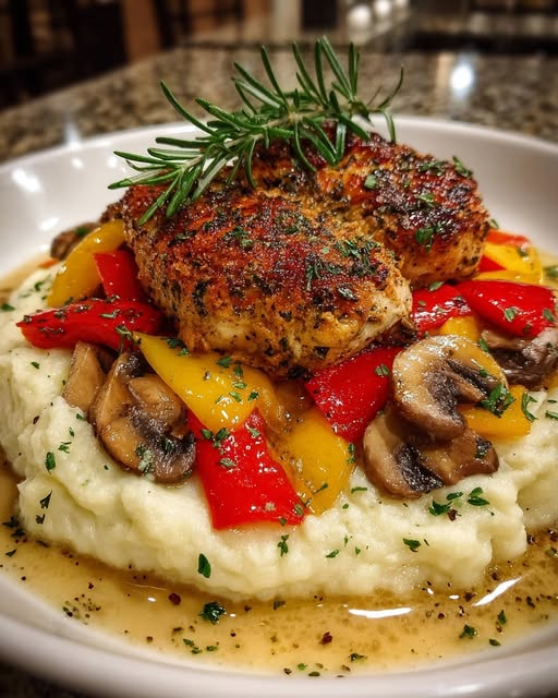 ers & Mushrooms + Creamy Mashed Potatoes Recipe - Recipe Image