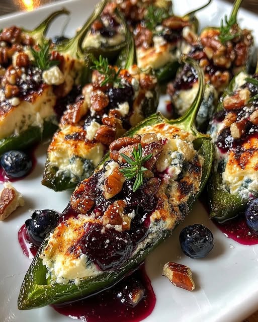 Blueberry Brie Jalapeño Poppers Recipe - Recipe Image
