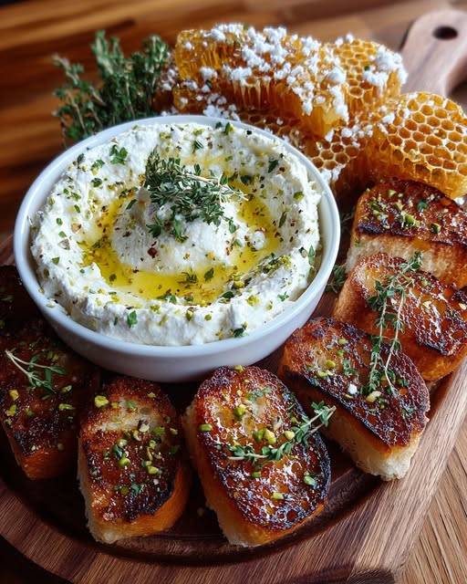 a Board with Honeycomb & Toasted Brioche Recipe - Recipe Image