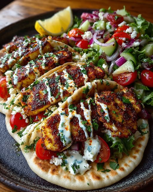 mi Pita with Creamy Hot Honey Feta Sauce Recipe