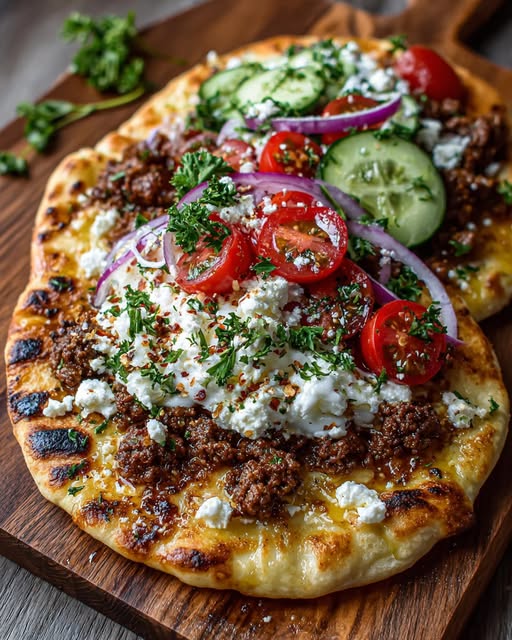 Flatbread with Whipped Lemon Honey Feta Recipe