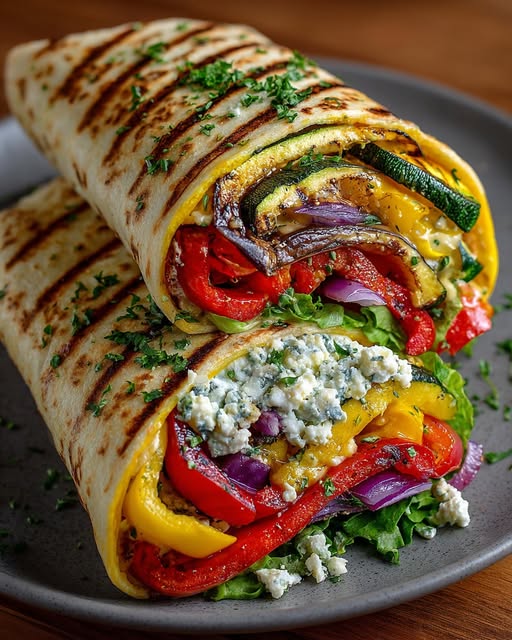 ie Wrap with Creamy Hot Honey Feta Sauce Recipe - Recipe Image