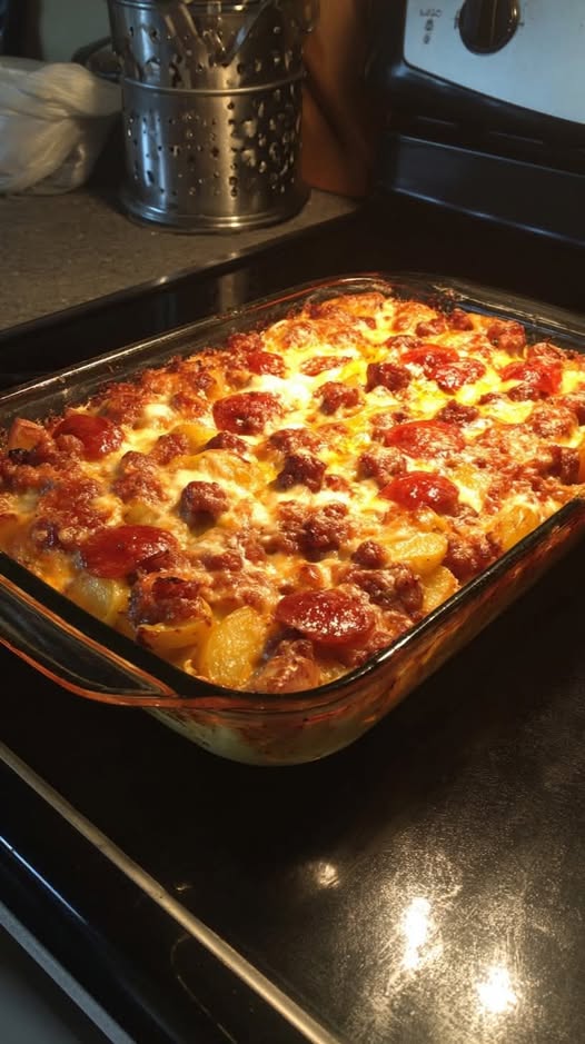 Smoky Sausage & Potato Bake Recipe - Recipe Image