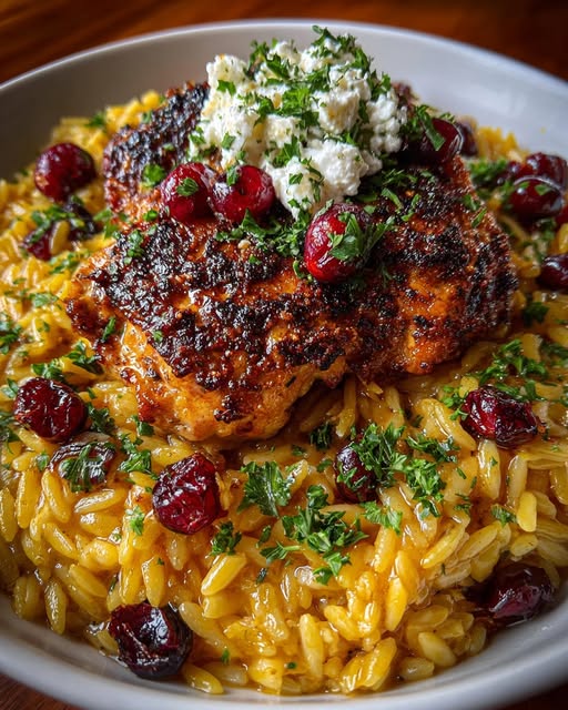 h Feta Sauce & Maple Roasted Cranberries Recipe - Recipe Image