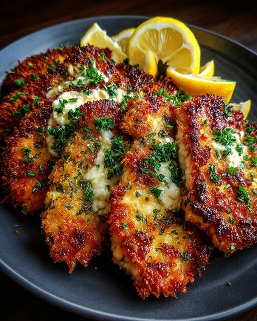 mon Feta Chicken Cutlets with Herb Crust Recipe - Recipe Image