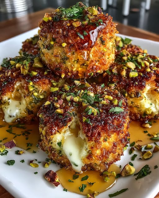 Pistachio-Crusted Brie Bites Recipe - Recipe Image