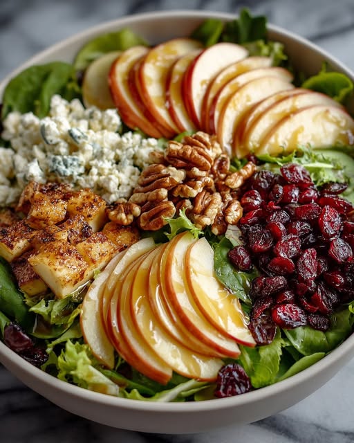 Apple Walnut Salad with Maple Dijon Vinaigrette Recipe