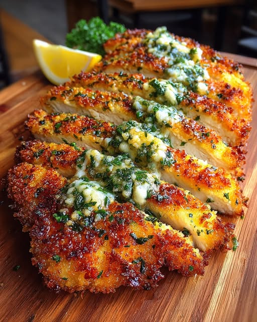 mon Feta Chicken Cutlets with Herb Crust Recipe - Recipe Image