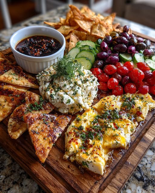 Olives & Herb Pita Chips Recipe