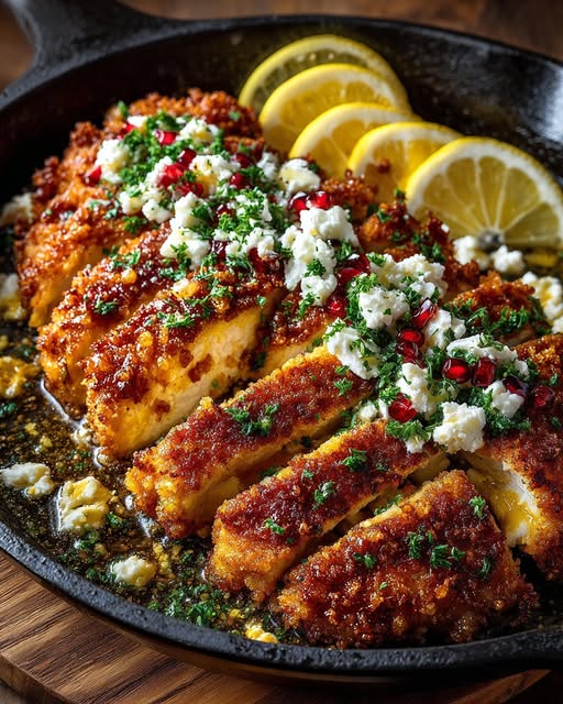 mon Feta Chicken Cutlets with Herb Crust Recipe - Recipe Image