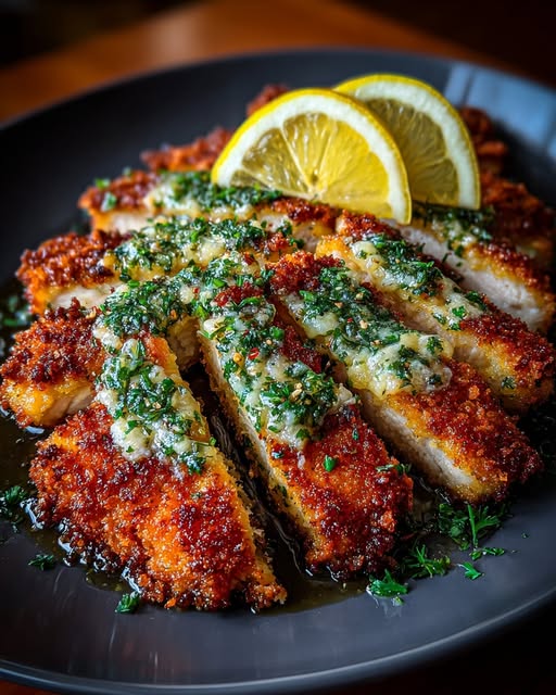t Cheese Chicken Cutlets with Herb Crust Recipe - Recipe Image