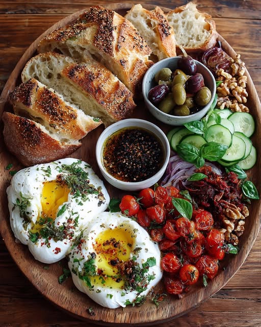 Rustic Mediterranean Bread & Burrata Platter Recipe