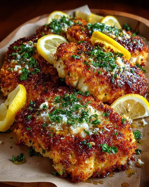 Chicken Cutlets with Parmesan Herb Crust Recipe