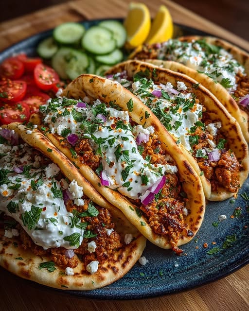 n Pita with Hot Honey Whipped Feta Cream Recipe