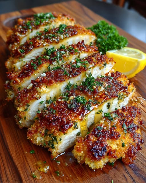 Chicken Cutlets with Parmesan Herb Crust Recipe - Recipe Image