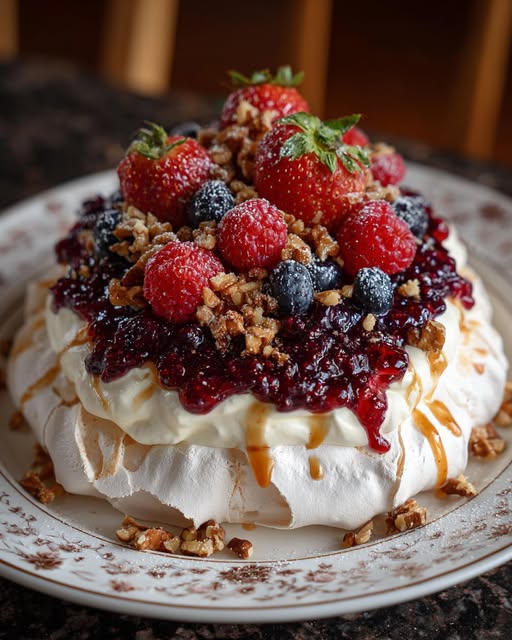 h Mixed Berry Compote and Walnut Crumble Recipe