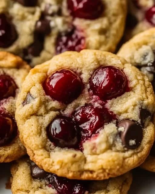 Maraschino Cherry Chocolate Chip Cookies Recipe